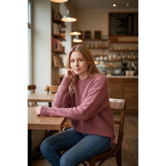 Aritzia Wilfred Free Chunky Merino Wool Sweater Size S Classic Casual Minimalist - Picture 3 of 9